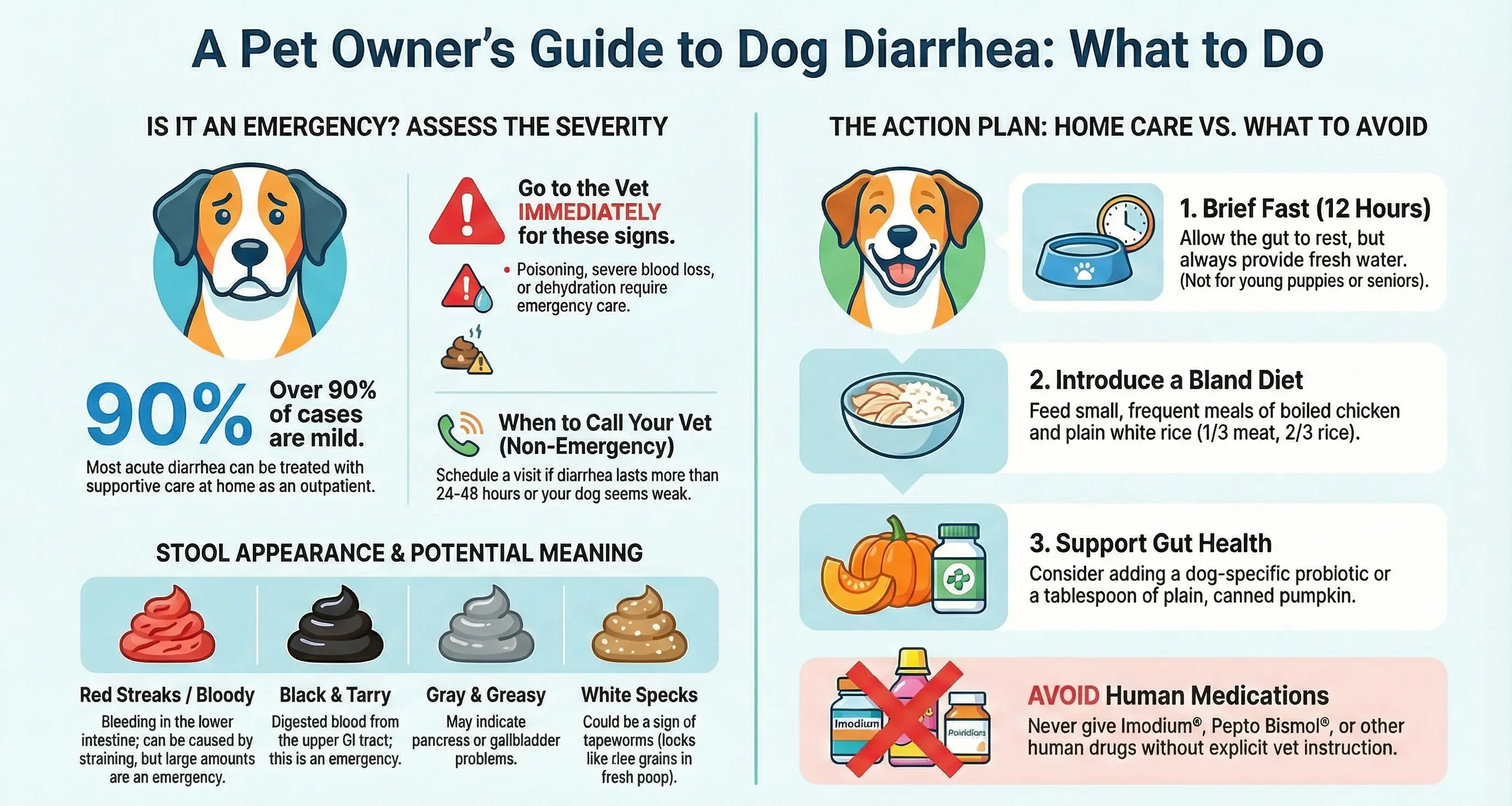 Dog Has Diarrhea but Acting Normal - What Should You Do?